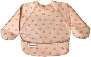 Tiny Twinkle Mess Proof Baby Bib, Cute Full Sleeve Bib Outfit, Waterproof Bibs for Toddlers, Machine Washable, Tug Proof
