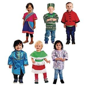 Toddler Traditional Multicultural Clothing Set of 6 (Item # TODWEAR)
