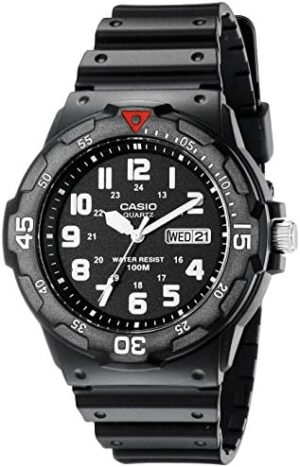 Casio EAW-MRW-200H-1BV Men’s MRW200H-1BV Black Resin Dive Watch