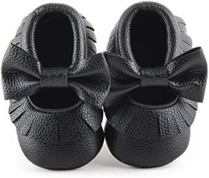 DELEBAO Infant Toddler Baby Soft Sole Tassel Bowknot Moccasinss Crib Shoes