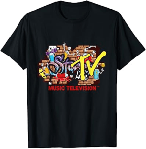 Mademark x MTV – The official MTV Logo in streetwear style with graffiti wall T-Shirt