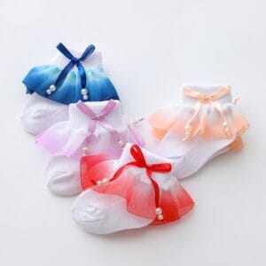 Girls Baby Socks Bow Lace Girls Socks Newborn Cotton Socks Children Spring Autumn Cute Socks Kids Clothing