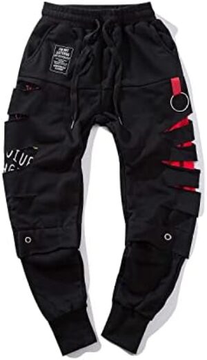 Niepce Inc Ripped Men’s Streetwear Jogger Pants