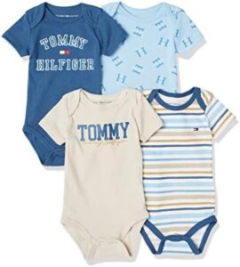Tommy Hilfiger baby-boys 4 Pack Bodysuit Set