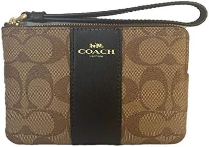 COACH WOMENS CORNER ZIP WRISTLET IN LEATHER 2961