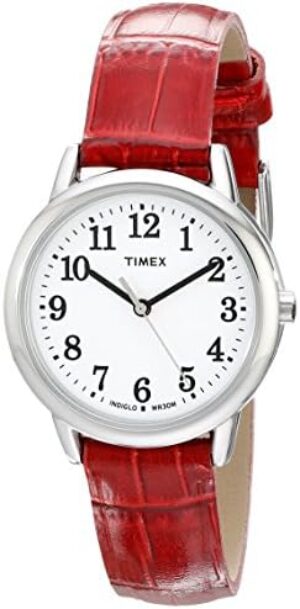 Timex Women’s Easy Reader Leather Strap 30mm Watch