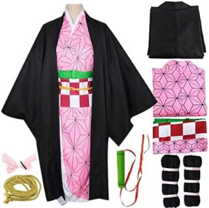 HUNDJE Anime Cosplay Costumes Kimono Outfits Halloween Full Set for Men and Women