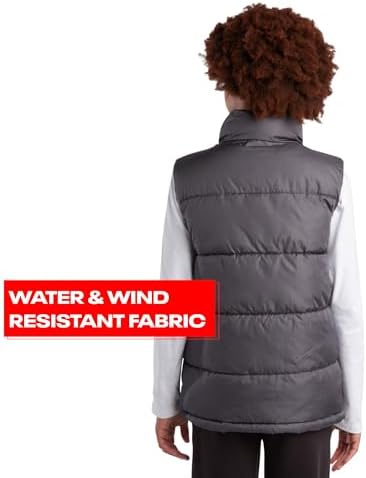 Reebok Boys Puffer Vest - Kids Lightweight Quilted Full Zip Vest - Outerwear Sleeveless Jacket for Boys (8-20) - Image 6