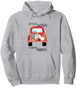 Apple pickin cider sippin fall fun autumn seasonal apparel Pullover Hoodie