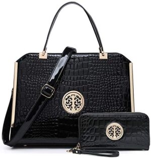 Dasein Women Purses and Handbags Top Handle Satchel Bags Large Shoulder Work Bag Tote with Wallet