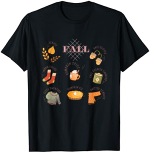 Falling in love with fall elements cute seasonal apparel T-Shirt