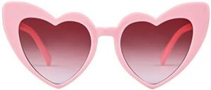 GIFIORE Heart Sunglasses Vintage Retro Oversized Heart Shaped Cat Eye Sun Glasses