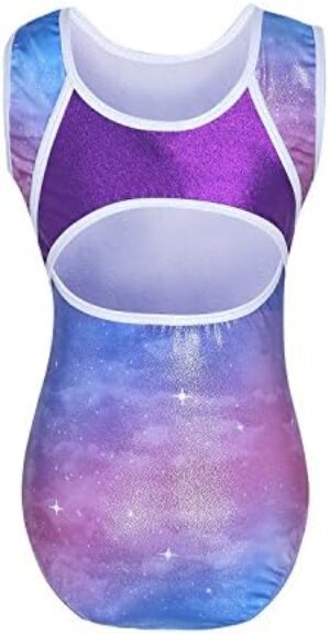 Kql Starry Girls Gymnastics Leotards Ballet Dancewear 5-14Years Sparkly Training Costumes