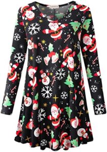 LARACE Long Sleeve Tunics Tops Plus Size for Women V Neck Loose Fit Flowy Clothing for Leggings