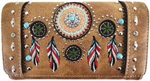 Native American Chieftain Cactus Feather Concealed Carry Purse Tote Handbag Women Shoulder Bag Wallet Set