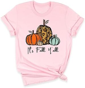 Personalized Autumn Leopard Print Hoodie - It's Fall Y'all Pumpkin Sweater, Unique Leopard Design Apparel, Seasonal Pumpkin Sweatshirt