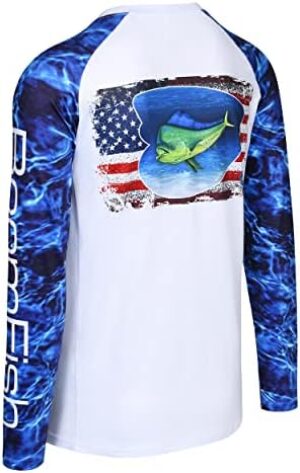 Winking Clam Outfitters Fishing Shirts for Men Long Sleeve Fishing Gear - Fishing Gifts for Men UPF 50 Sunproof Fishing Shirt