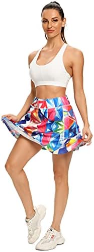 WOWENY Women's Athletic Tennis Skorts Skirts for Women Running Golf Skort with Pockets - Image 5