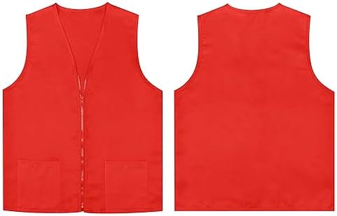 TopTie Adult Volunteer Activity Vest Supermarket Uniform Vests Clerk Workwear - Image 5