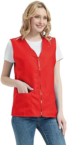TopTie Adult Volunteer Activity Vest Supermarket Uniform Vests Clerk Workwear - Image 4