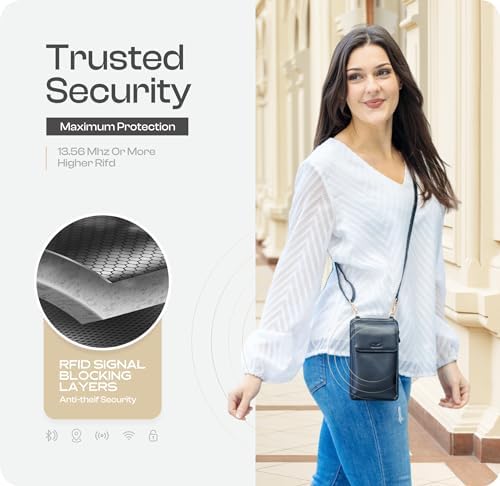 Claasico Womens Crossbody Wallet & Phone Case | iPhone/Samsung/LG Magnet Cell Pouch & Handbag - Image 5