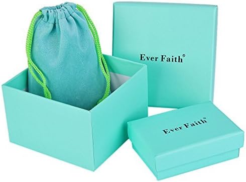 EVER FAITH Bridal Jewelry Set for Bride Bridesmaid, Flower Leaf Teardrop Cubic Zirconia Necklace Dangle Earrings Bracelet Set Wedding Party Jewelry for Women - Image 7