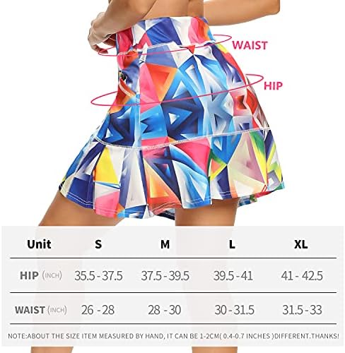 WOWENY Women's Athletic Tennis Skorts Skirts for Women Running Golf Skort with Pockets - Image 6