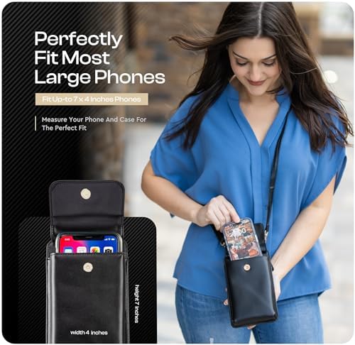 Claasico Womens Crossbody Wallet & Phone Case | iPhone/Samsung/LG Magnet Cell Pouch & Handbag - Image 4