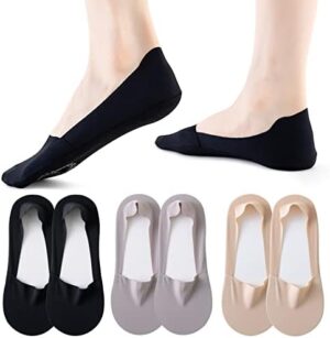 6/8 pairs Women No Show Socks Ultra Low Cut Liner Socks Ice Feeling socks Nonslip Liner Invisible Hidden Thin Socks