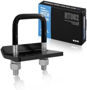 Anti Rattle Hitch Tightener 2 in 2.5 in and 1.25 in, Rubber Coated Hitch Stabilizer for Trailer Accessories, Reduce Movement on Hitch Mount Hitch Tray Cargo Carrier Bike Rack Trailer Ball