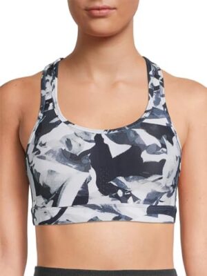 Avia Activewear Women's Molded Cup, High Support, Racerback Sports Bra
