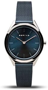 BERING Unisex Analog Quartz Ultra Slim Collection Watch with Stainless Steel Strap & Sapphire Crystal 17031-XXX