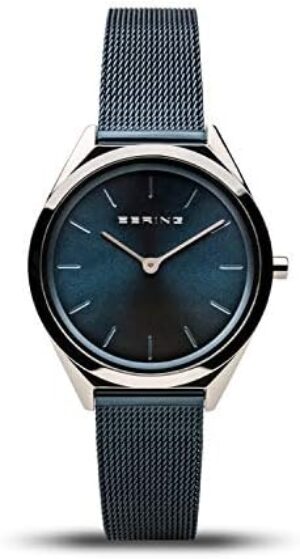 BERING Unisex Analog Quartz Ultra Slim Collection Watch with Stainless Steel Strap & Sapphire Crystal 17031-XXX