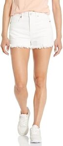 [BLANKNYC] Womens Luxury Clothing Denim Short with Frayed Hem, Fashionable & Stylish