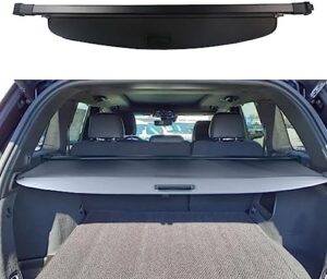 Cargo Cover for 2022 2023 2024 Jeep Grand Cherokee (2 Row; WL) 4XE Accessories Rear Black Trunk Shade Luggage Security Cover