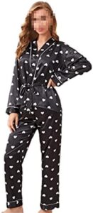 Casual 2PCS Sleepwear Women Rayon Pajamas Set Intimate Silky Shirt&Pants Sleep Suit