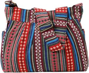 Casual Large Durable Fabric CrossBody Hobo Shoulder Messenger Travel Purse Wallet Handbag Tote Bag