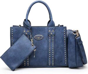 Dasein 3PCS Purses for Women Tote Purse and Handbag Top Handle Satchel Bags, Wallet, Purse Set Hobo Bag
