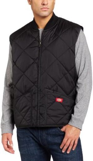 Dickies Men's Diamond Quilted Nylon Vest Big