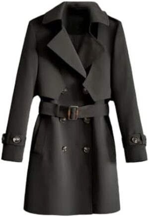 Fake Two-Piece Women Trench Coats Female Double-Breasted Windbreaker Spring Fashion Low Luxury Outerwear Jackets