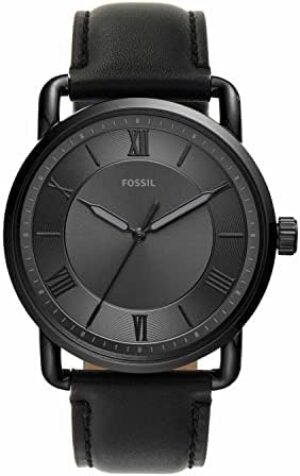 Fossil Copeland Men's Watch with Slim Case and Genuine Leather Band