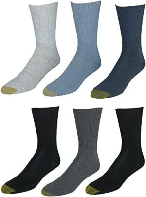 GOLD TOE Women's 6-Pack Turn Cuff Assorted Socks