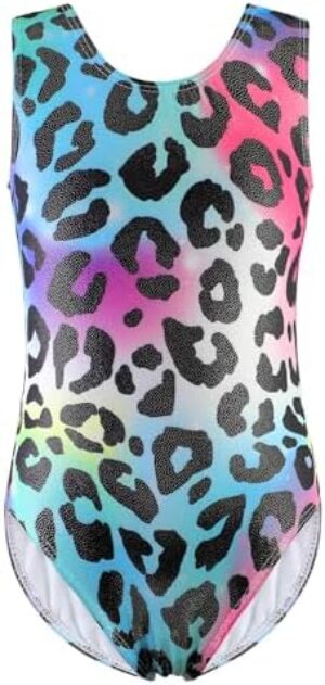 Gymnastics Leotards for Girls Sparkle Dance Leotard for Girls and Toddlers Dancewear Activewear Sleeveless One Piece Outfit