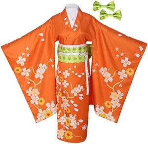 Hiyoko Saionji Cosplay Women Japanese Kimono Danganronpa Cosplay Costume Halloween Outfits