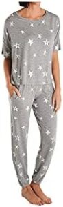 Honeydew Intimates Sun Lover French Terry Lounge Set Heather Grey Stars XL