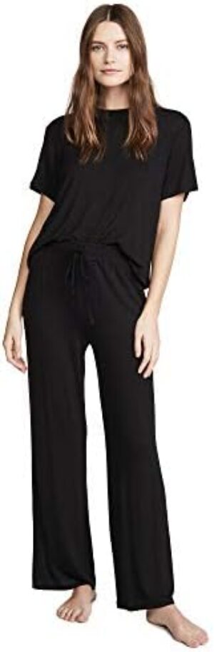 Honeydew Intimates Women's All American PJ Set, Black, XXS