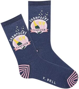 K. Bell Women's Fun Food & Drink Crew Socks-1 Pairs-Cool & Cute Pop Culture Novelty Gifts