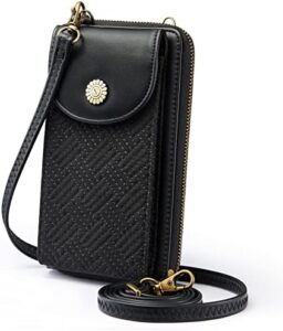 Kattee Women Crossbody Cell Phone Purse RFID Blocking PU Leather Small Phone Wallet Purses Handbags Card Holder Bags