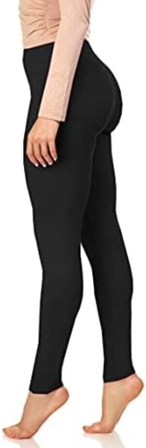 LMB High Waisted Leggings for Women - Black - Plus Size - Workout Leggings for Women Perfect for Yoga, Causal and Formal wear