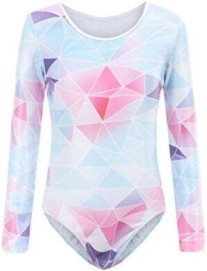 Leotards for Girls Gymnastics Ballet Dance Geometric Metallic Tank Leotards